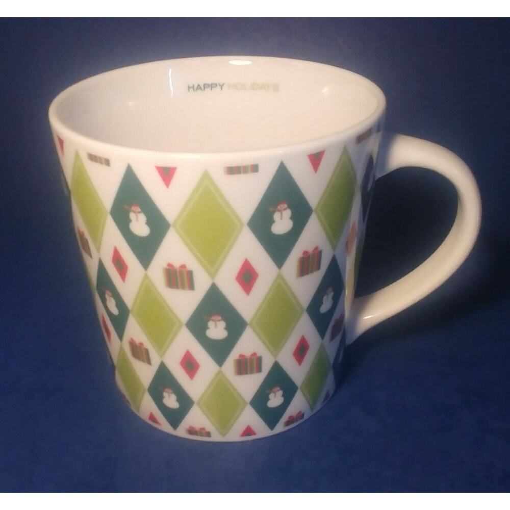 Starbucks Barista 2003 Happy Holidays Christmas Snowman 16 oz. Coffee Cup Mug
